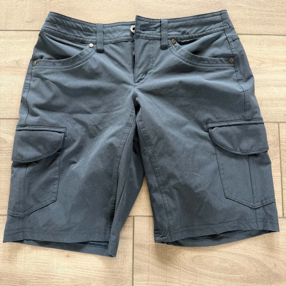 KUHL Womens Cargo Hiking Shorts Size 0 Slate Blue